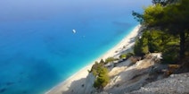 Plaża Egremni Lefkada Grecja Atrakcje turystyczne - Egremni Beach Lefkas Greece Tourist attractions Sightseeing